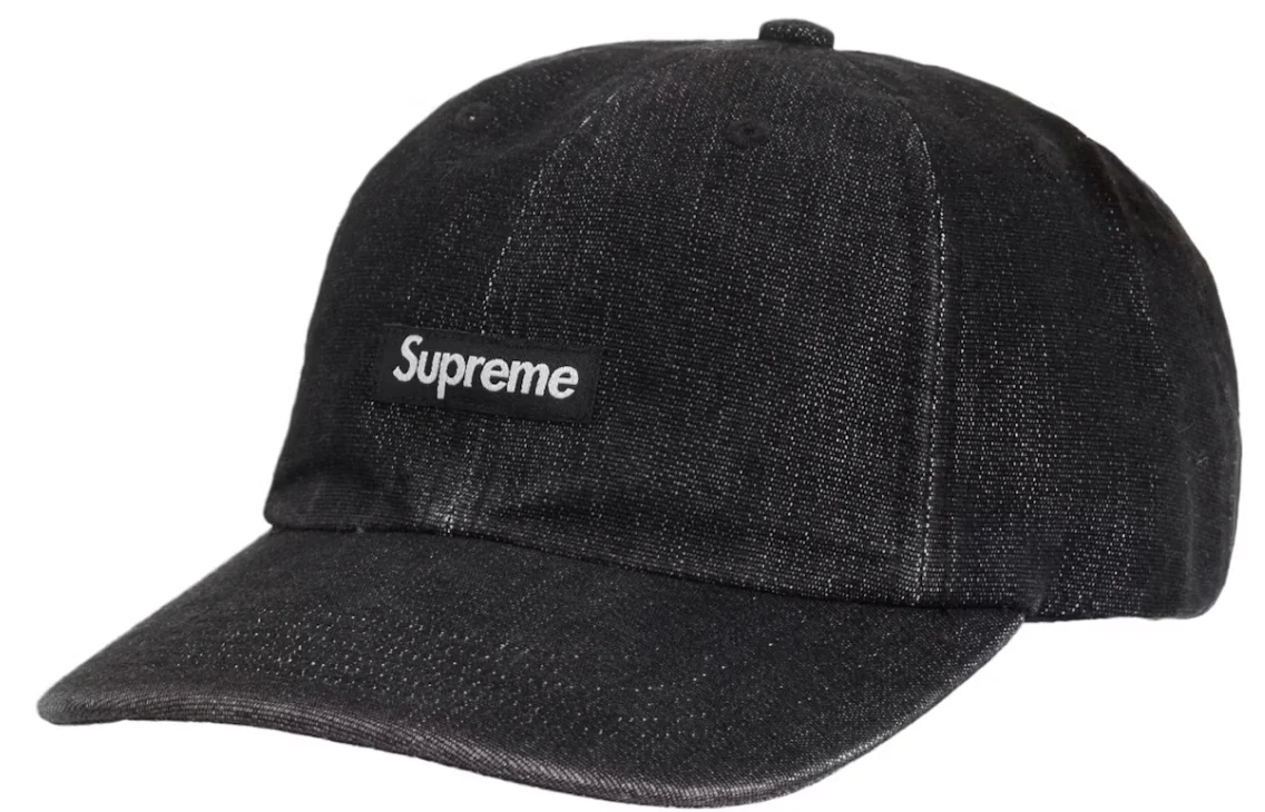Supreme Cordura Denim Small Box 6-Panel Black