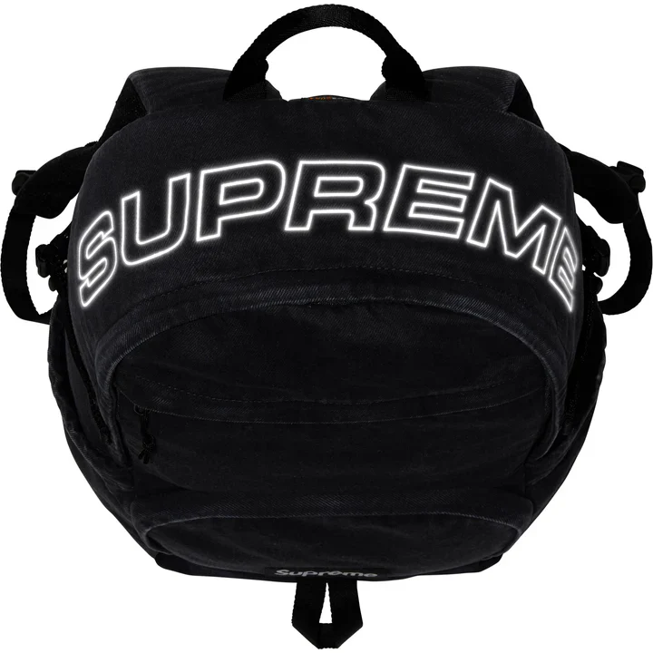 Supreme Denim Backpack Black - Image 5