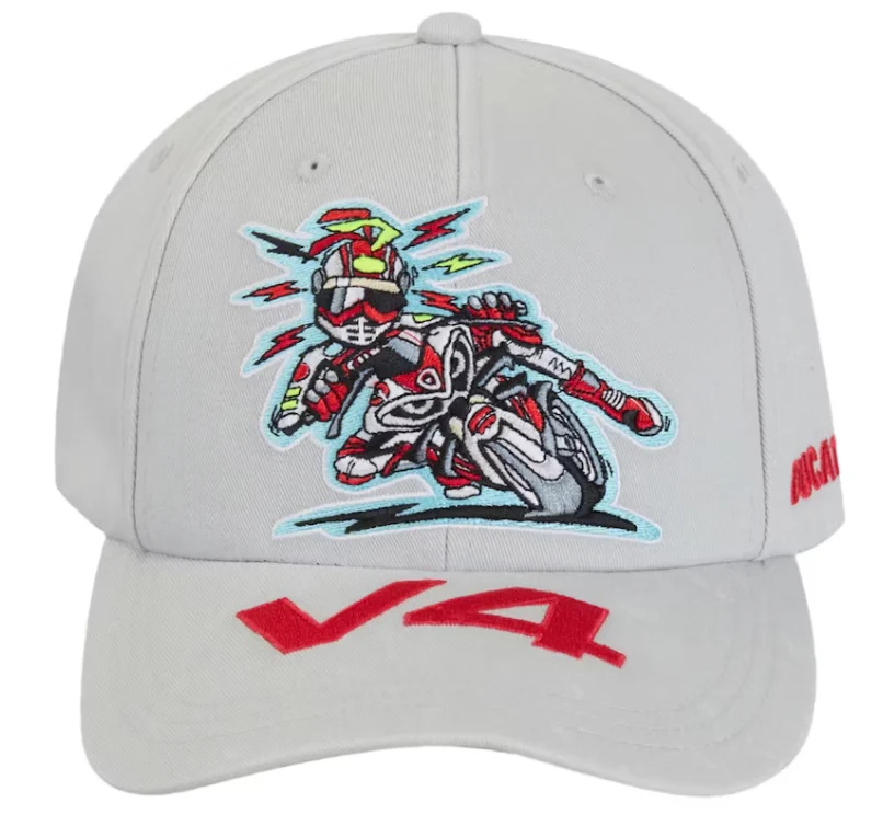 Supreme Ducati 6-Panel Hat Grey - Image 2