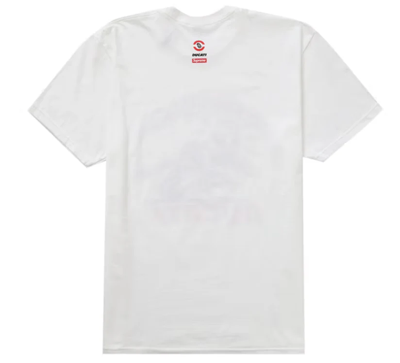 Supreme Ducati Bike Tee White - Image 2