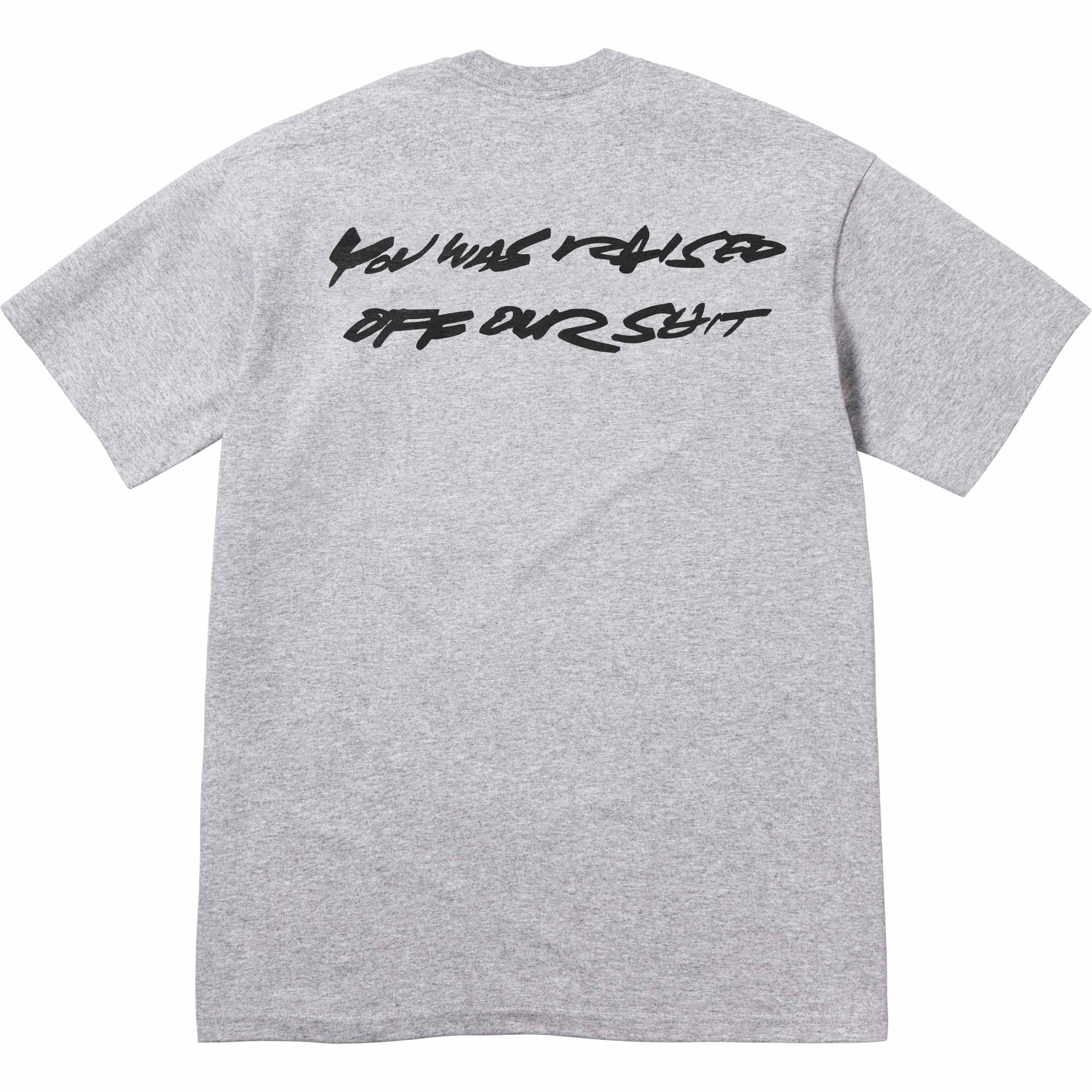 Supreme Futura Box Logo Tee Heather Grey - Image 2