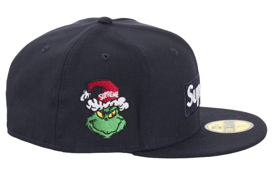 Supreme Grinch Box Logo New Era 59Fifty Fitted Cap Navy - Image 2
