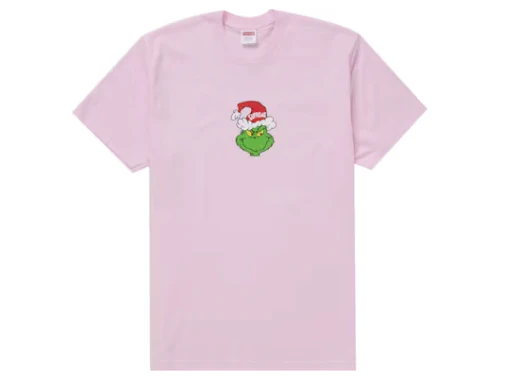 Supreme Grinch Tee Light Pink
