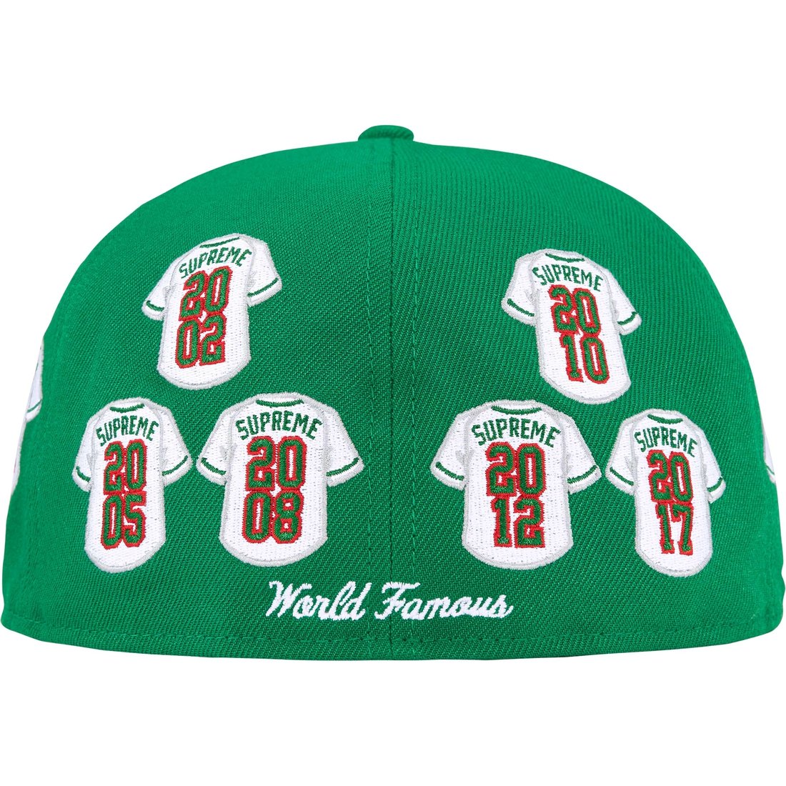 Supreme Jerseys Box Logo New Era Fitted Hat Green - Image 3