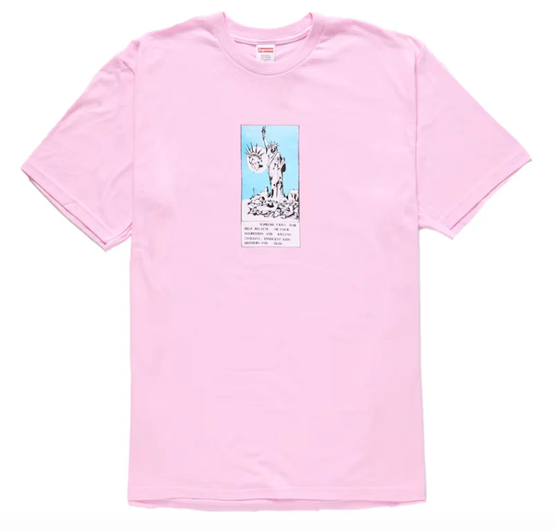 Supreme Liberty Tee Light Pink