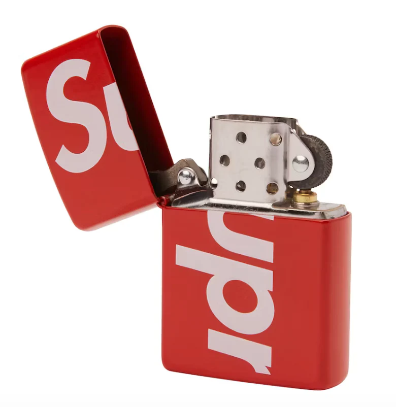 Supreme Logo Zippo Red