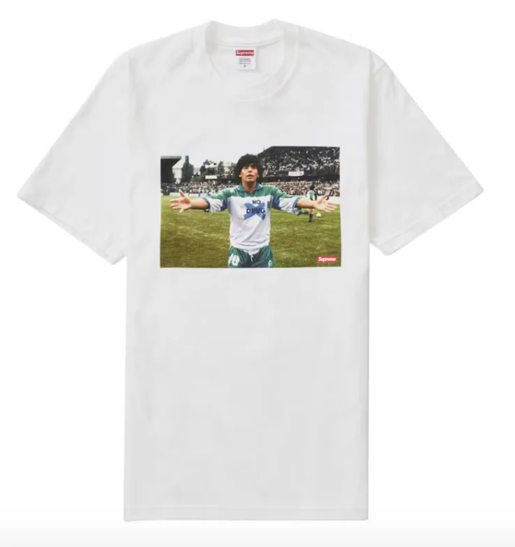 Supreme Maradona Tee White