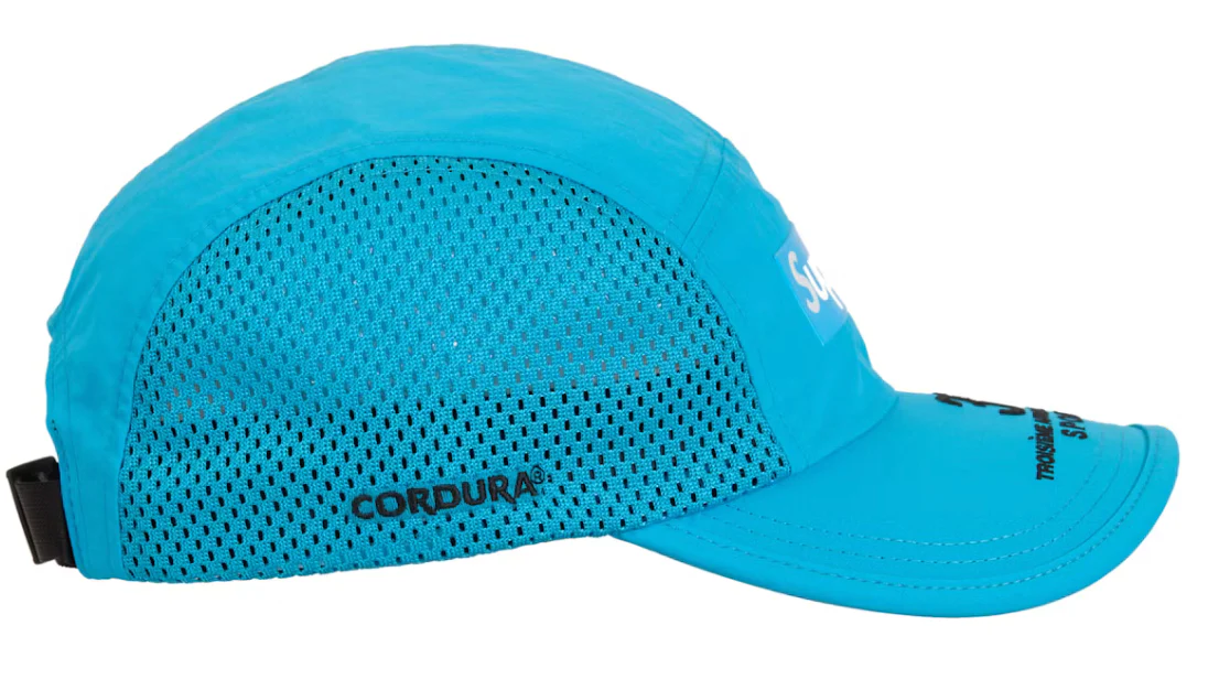 Supreme Mesh Side Panel Camp Cap (SS24) Cyan - Image 3