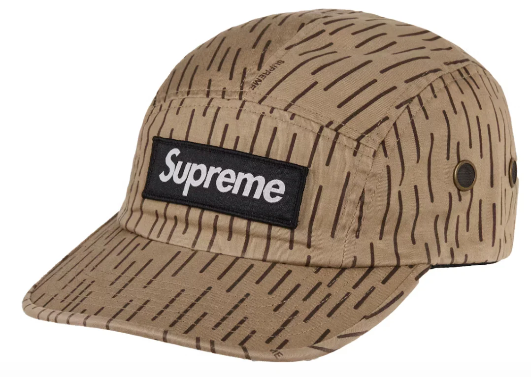 Supreme Military Camp Cap (FW24) Tan Raindrop