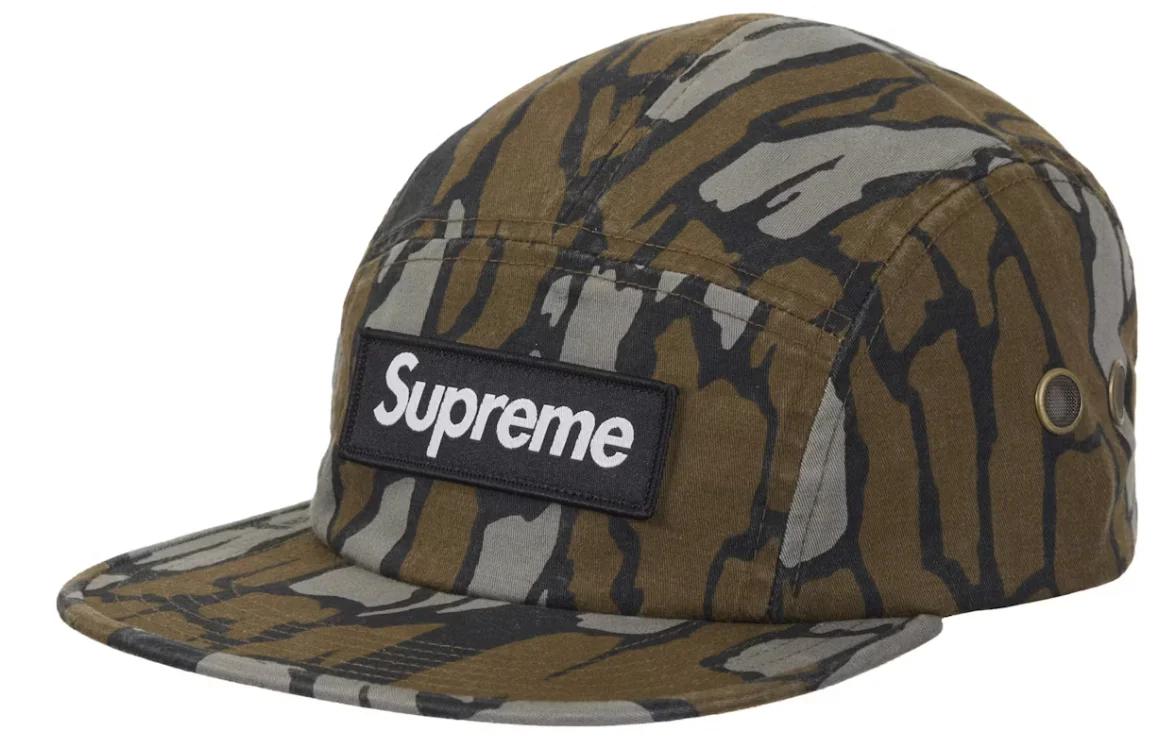 Supreme Military Camp Cap (SS25) Mossy Oak Trebark Camo