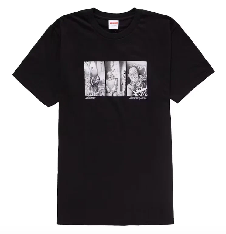 Supreme Mister Cartoon Pow Tee Black