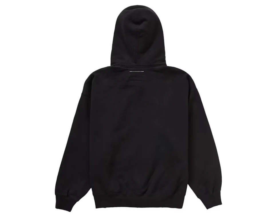 Supreme MM6 Maison Margiela Zip Up Hooded Sweatshirt Black - Image 2