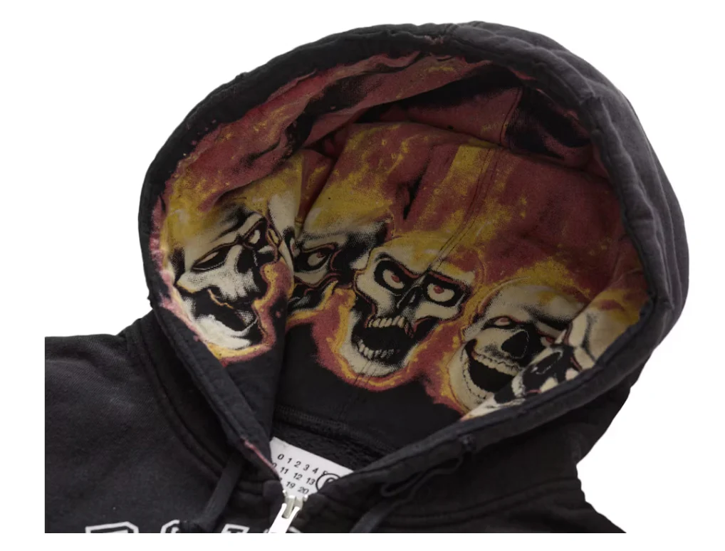 Supreme MM6 Maison Margiela Zip Up Hooded Sweatshirt Black - Image 3