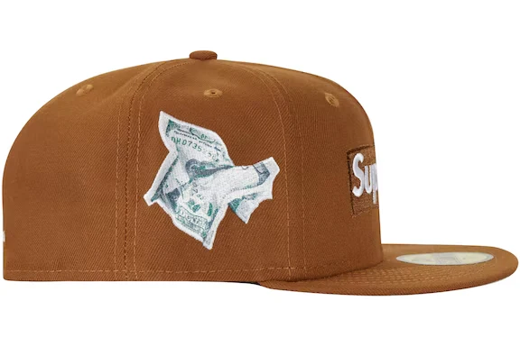 Supreme Money Box Logo New Era Brown - Image 2