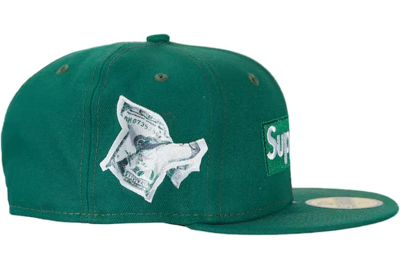 Supreme Money Box Logo New Era Dark Green - Image 2