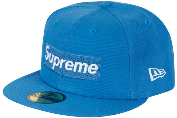 Supreme Money Box Logo New Era Light Blue