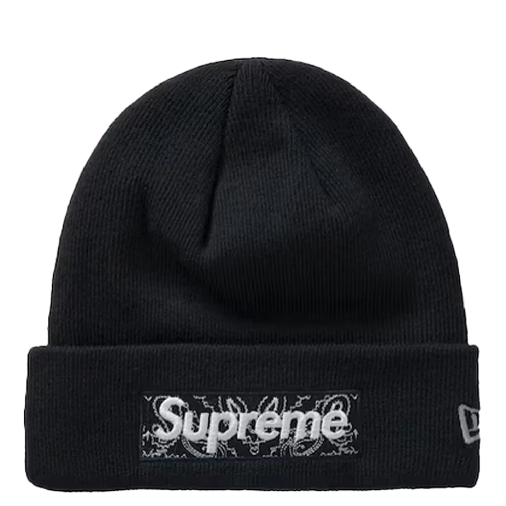 SUPREME New Era Box Logo Beanie (FW19) Black