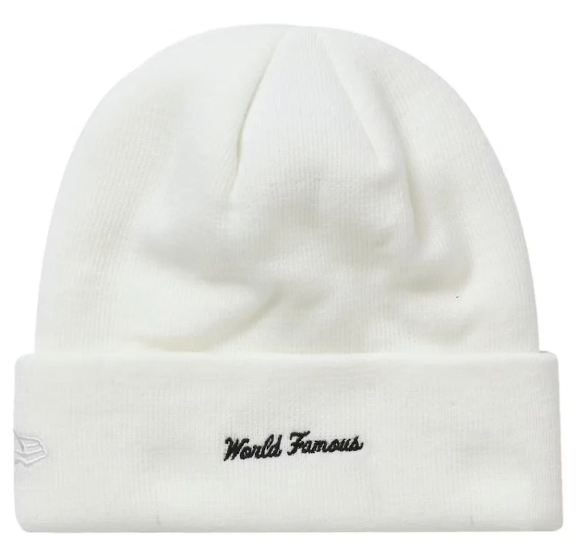 Supreme New Era Box Logo Beanie (FW21) White - Image 2