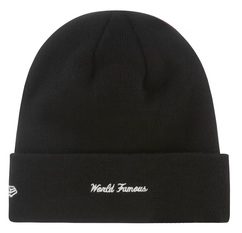 Supreme New Era Box Logo Beanie (FW22) Black - Image 2
