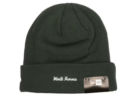 SUPREME New Era Box Logo Beanie (FW22) Dark Pine - Image 2