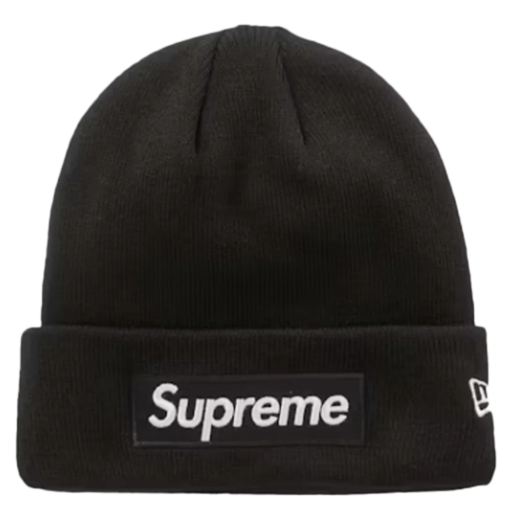 SUPREME New Era Box Logo Beanie (FW23) Black
