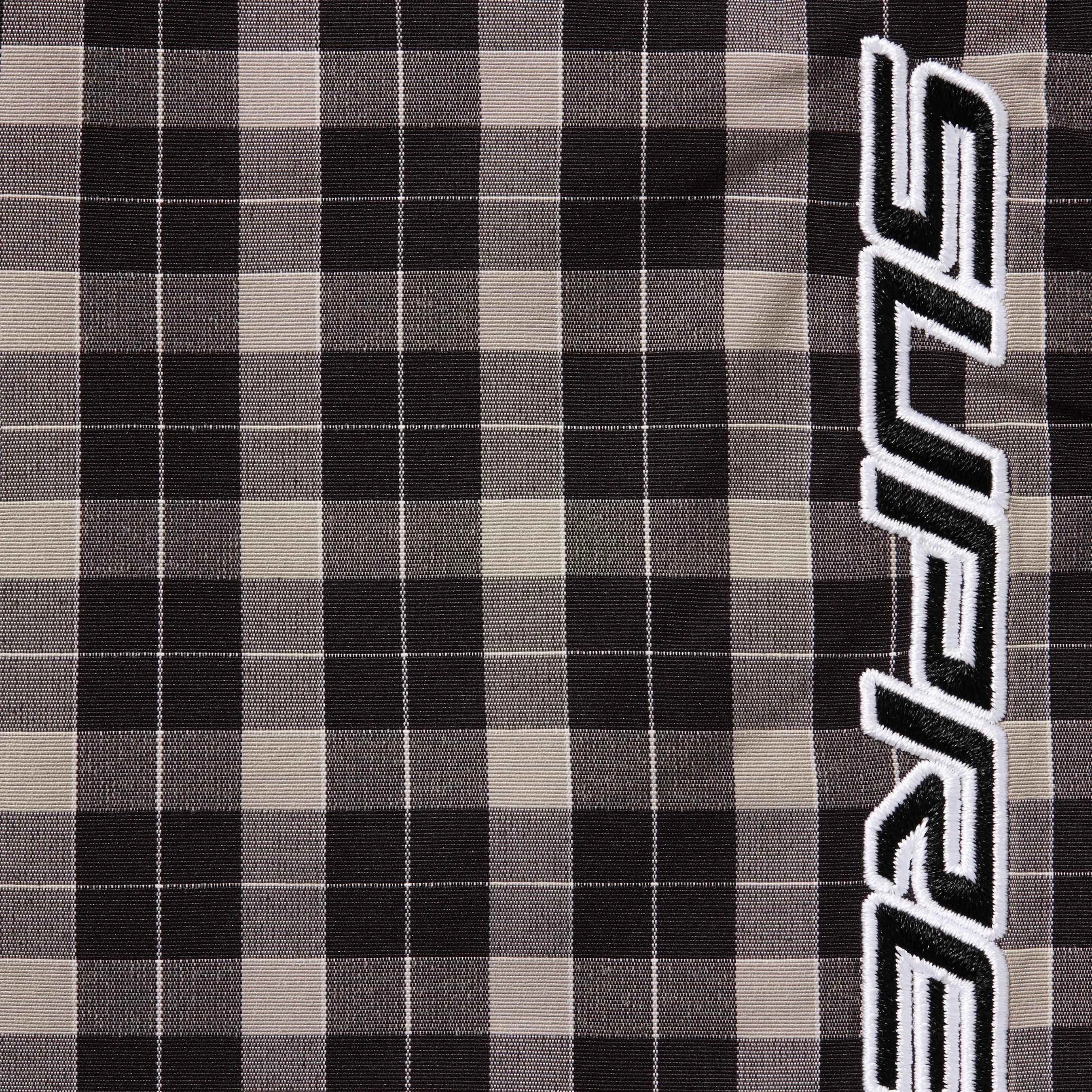 Supreme Plaid Track Jacket Black - Image 4