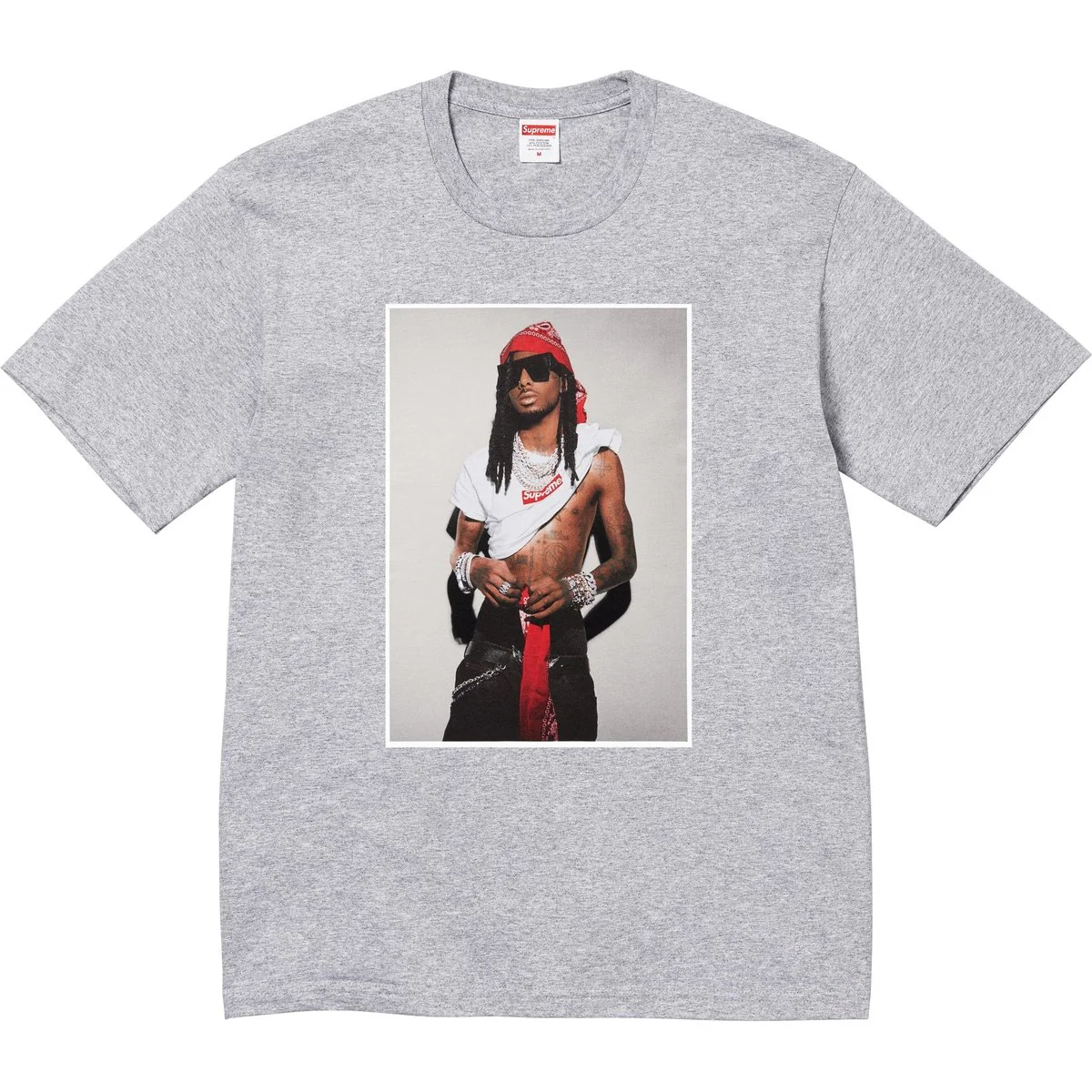 Supreme Playboi Carti Tee Grey