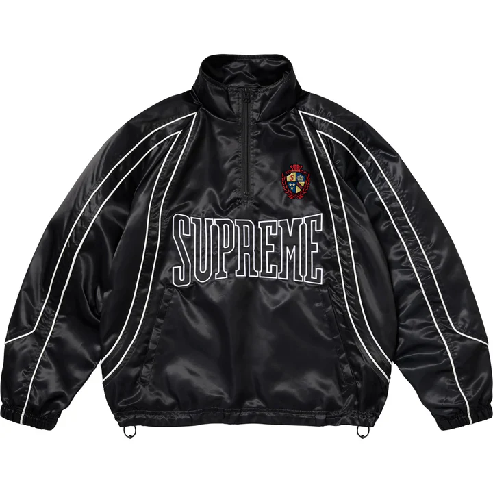 Supreme Satin Piping Pullover Black
