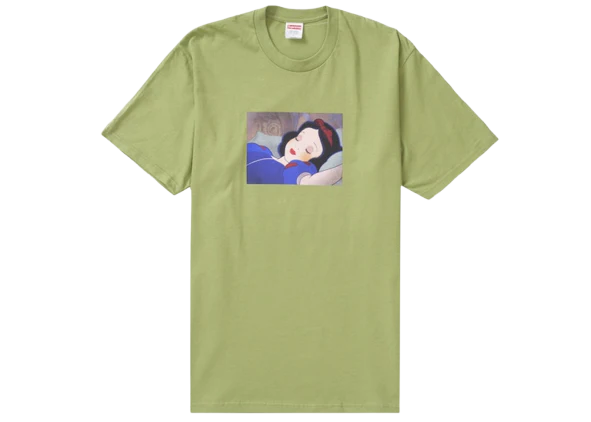 Supreme Snow White Tee Moss