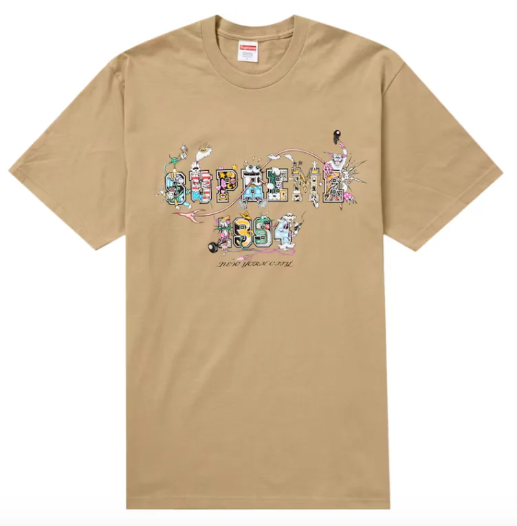 Supreme Varsity Tee Khaki