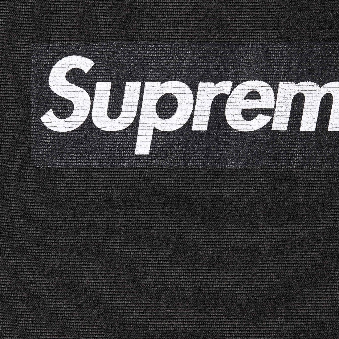 Supreme Washed Box Logo Crewneck Black - Image 2