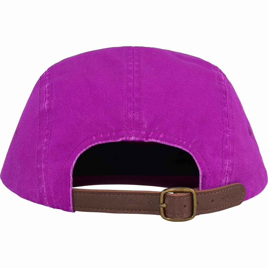 Supreme Washed Chino Twill Camp Cap Bright Purple - Image 2