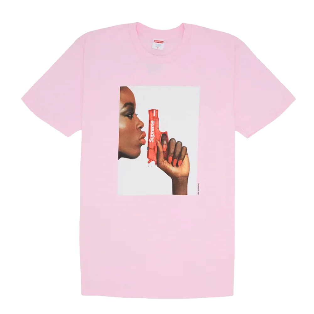Supreme Water Pistol Tee Light Pink