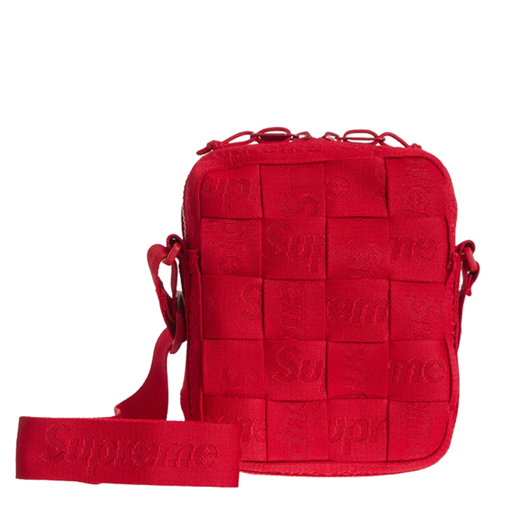 Supreme Woven Shoulder Bag Red
