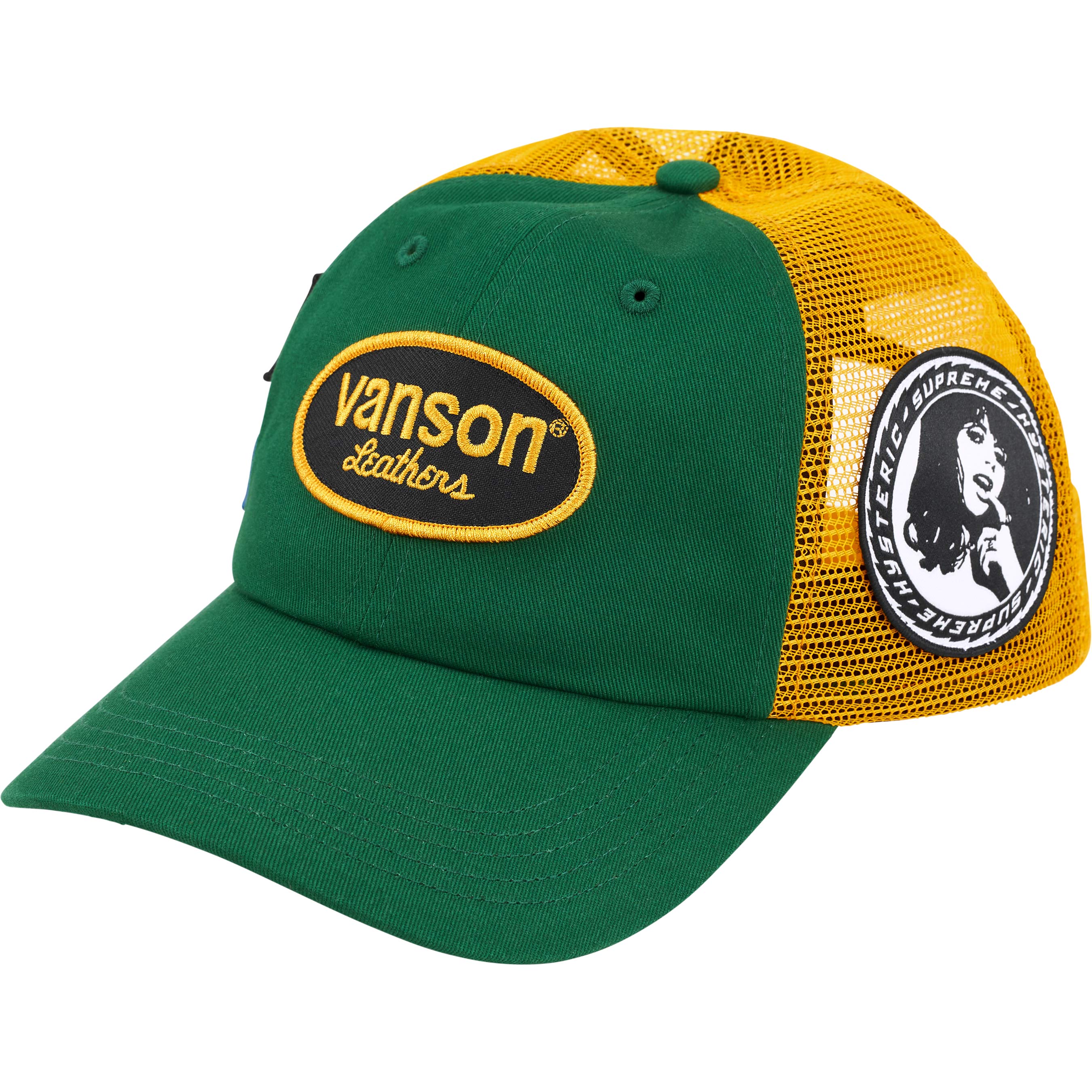 Supreme x HYSTERIC GLAMOUR x Vanson Leathers Mesh Back 6-Panel Green