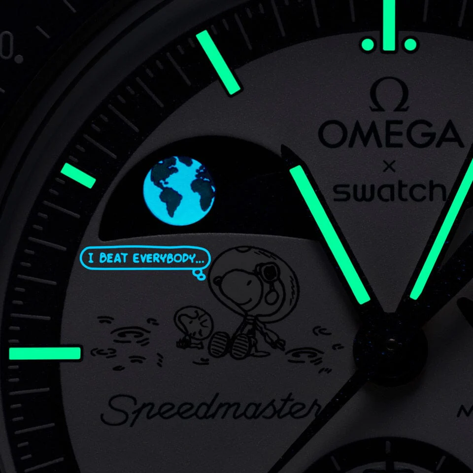 Swatch x Omega Mission To Earthphase Moonshine Gold Snoopy - Image 4