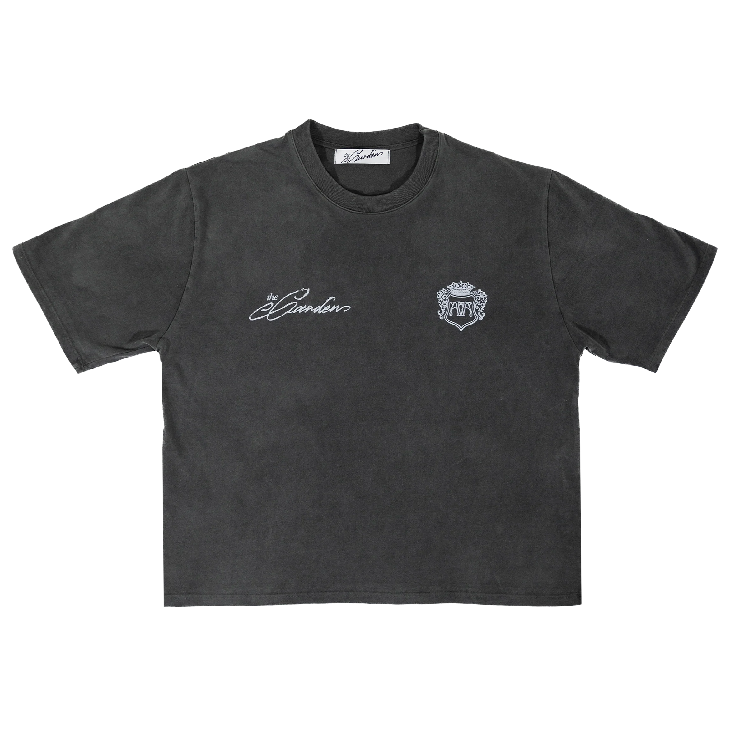 The Garden Lettering T-shirt Washed Black