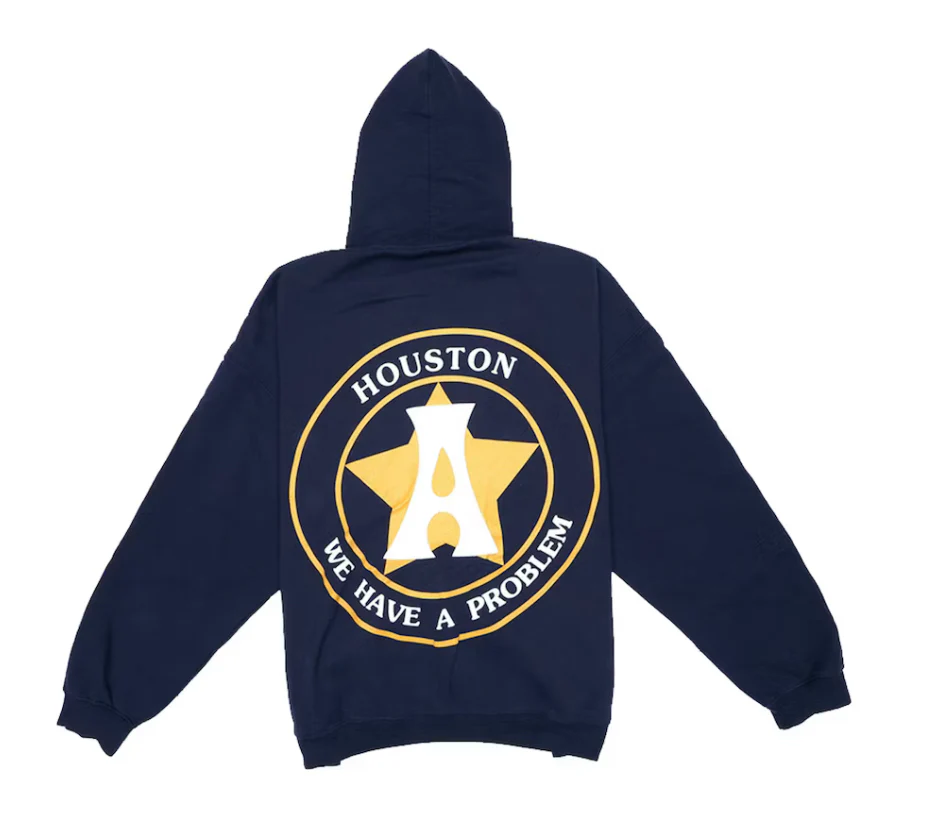 Travis Scott Astroworld Houston Exclusive Hoodie Blue - Image 2