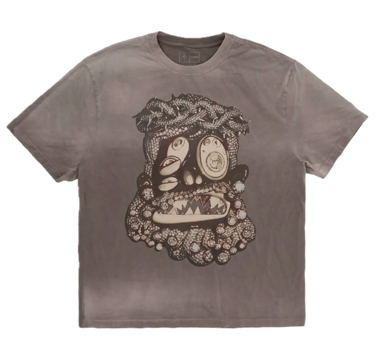 Travis Scott Cactus Jack x Takashi Murakami Melted Utopia Dream Tee Brown