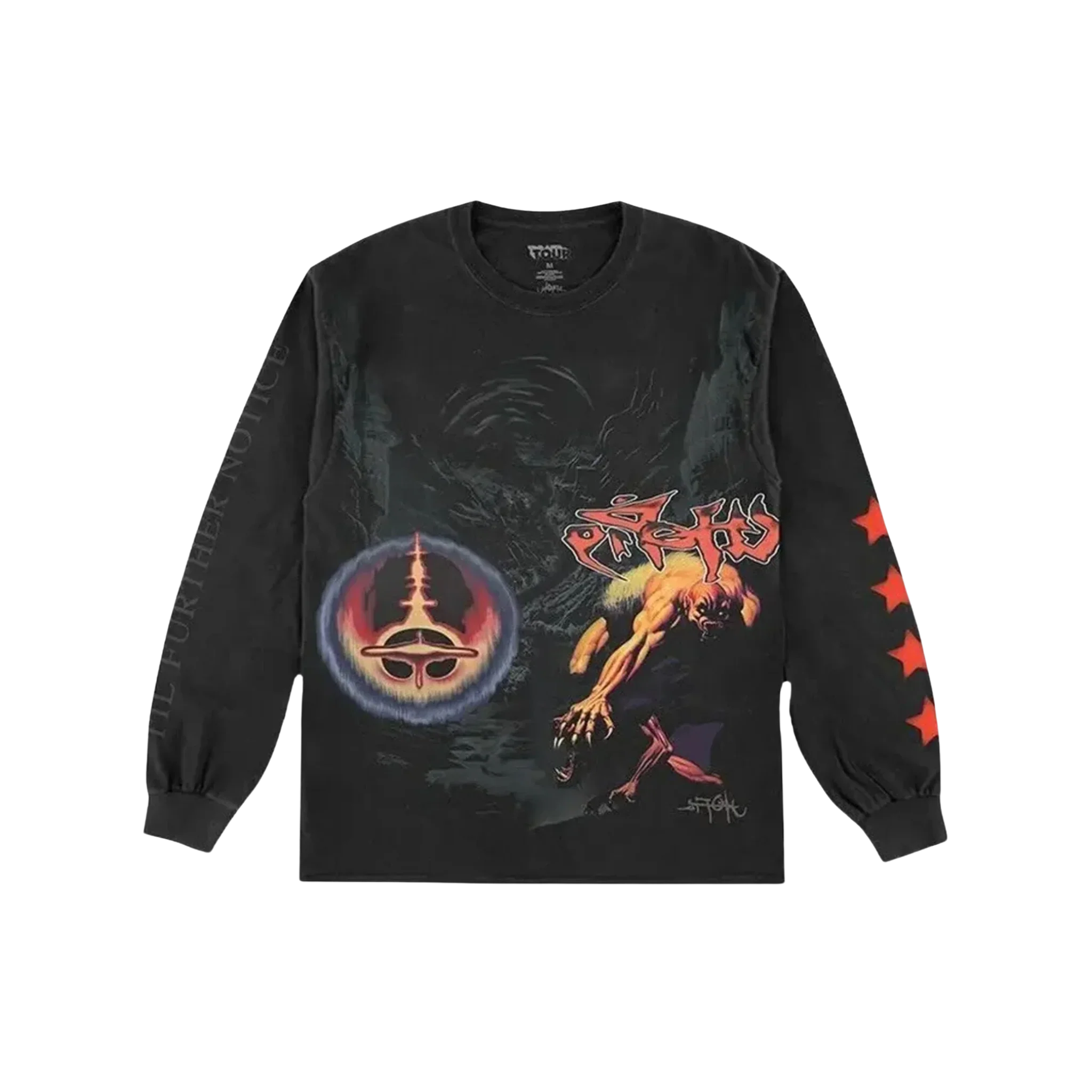 Travis Scott Utopia Circus Maximus Sound Long Sleeve Tee Black