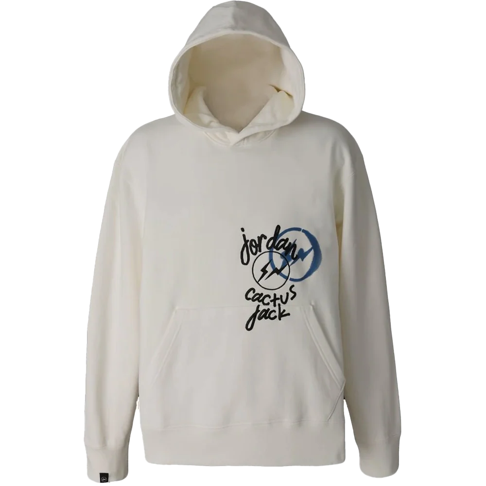 Travis Scott x Jordan x Fragment Hoodie Cream
