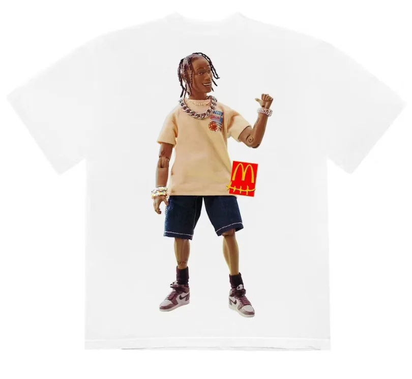 Travis Scott x McDonald's Action Figure Series T-shirt White - Image 2
