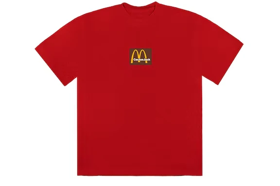 Travis Scott x McDonald's Sesame Inv III T-shirt Red
