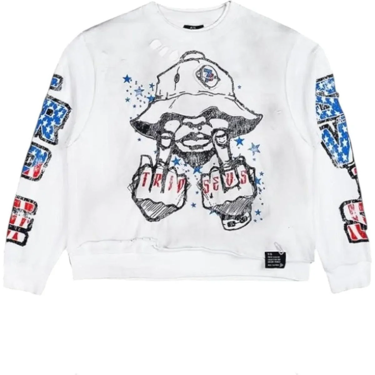 Triple Sevens Trade War L/S T-Shirt White - Image 2