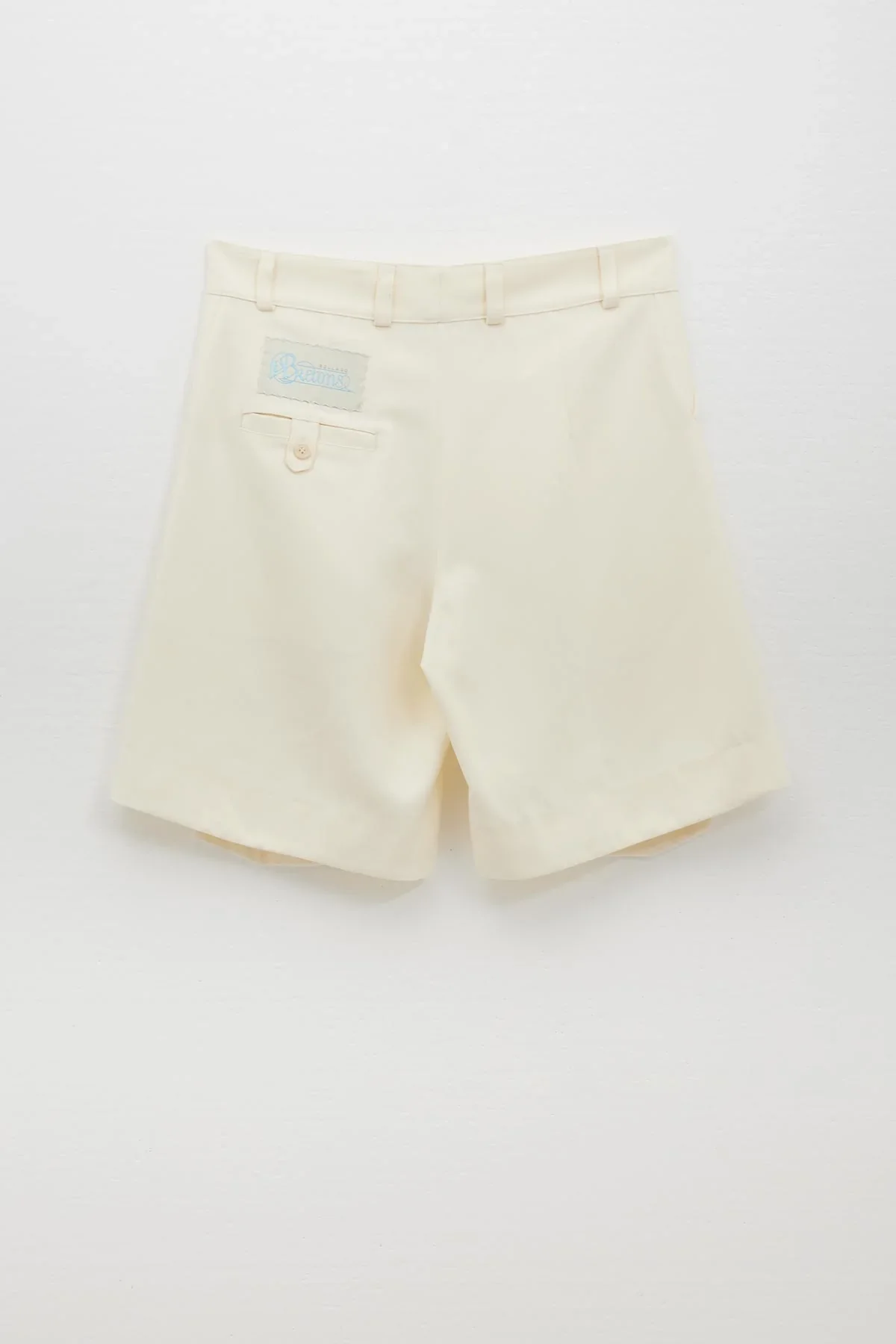 Ugo Boulard Sailor Twill Shorts With Hand Stitched Label Beige - Image 2