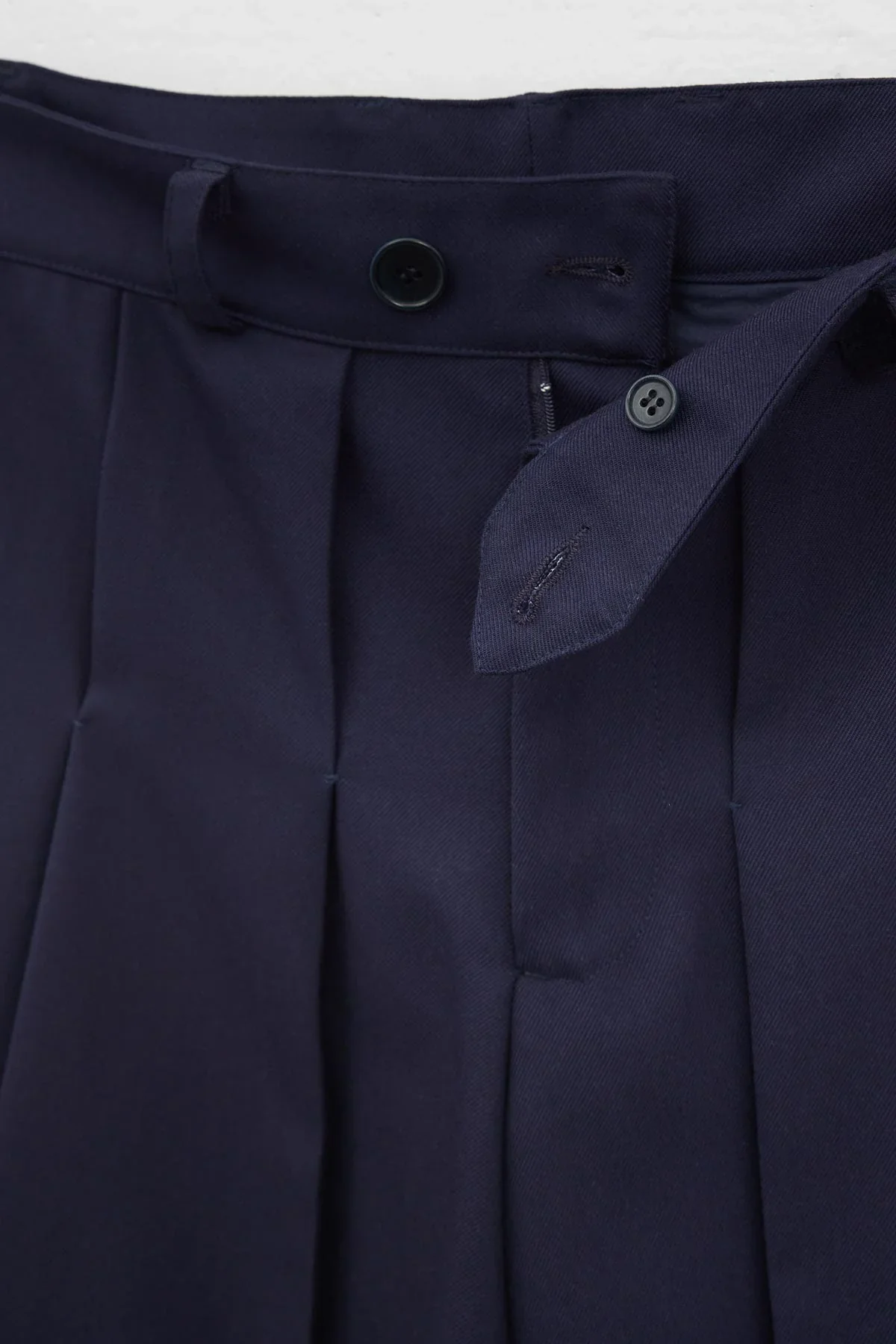 Ugo Boulard Sailor Twill Shorts With Hand Stitched Label Navy - Image 5