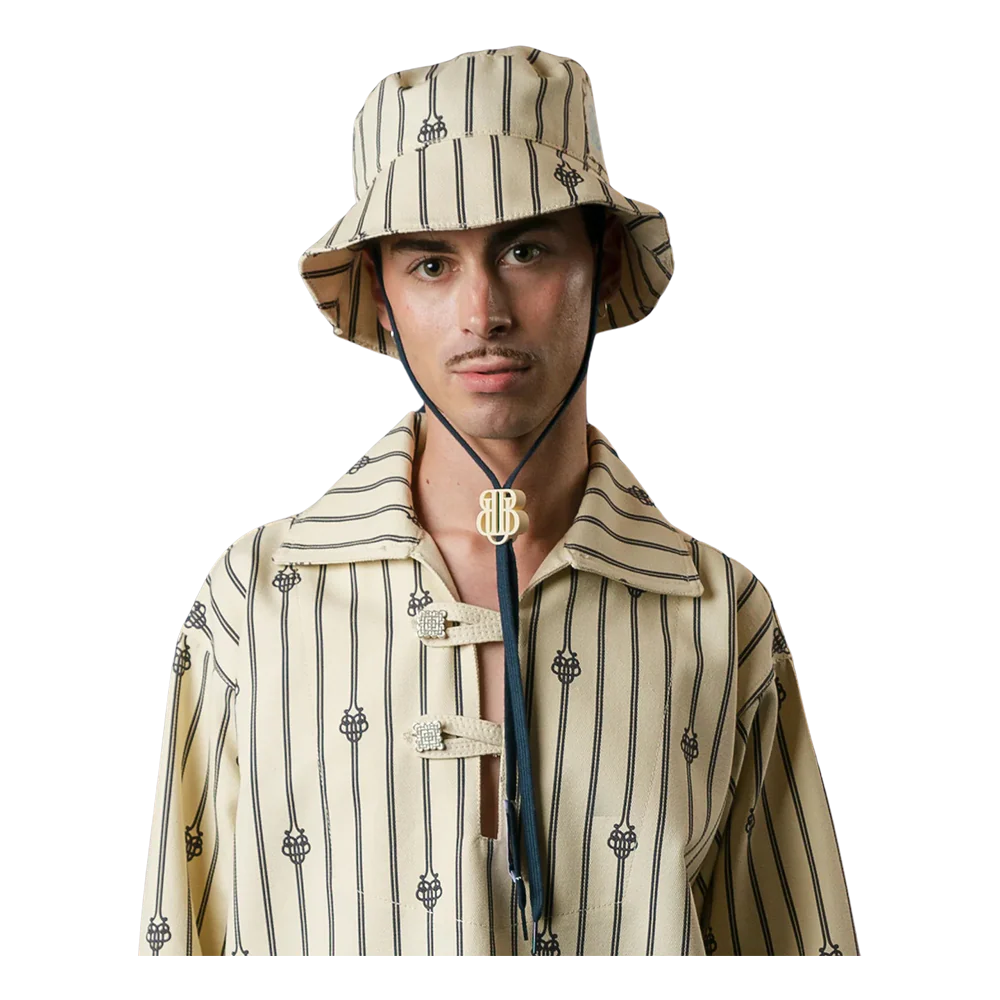 Ugo Boulard UB Monogram Short Rope Bucket Hat