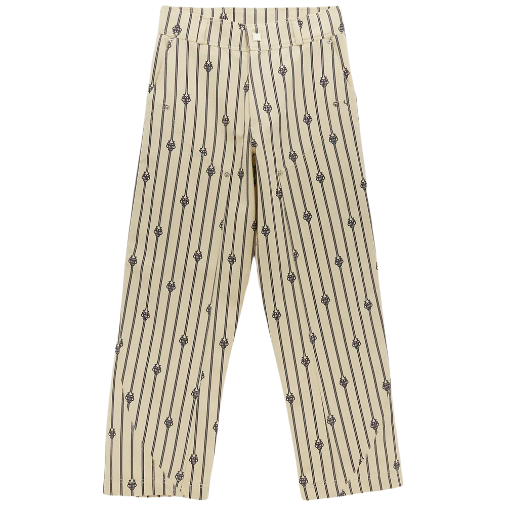 Ugo Boulard UB Short Rope Monogram Cotton Carpenter Pants