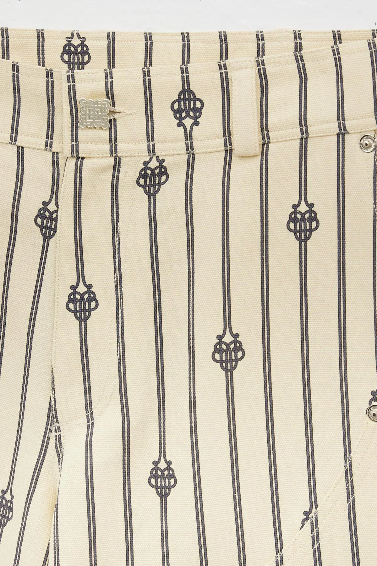 Ugo Boulard UB Short Rope Monogram Cotton Carpenter Short Pants - Image 3