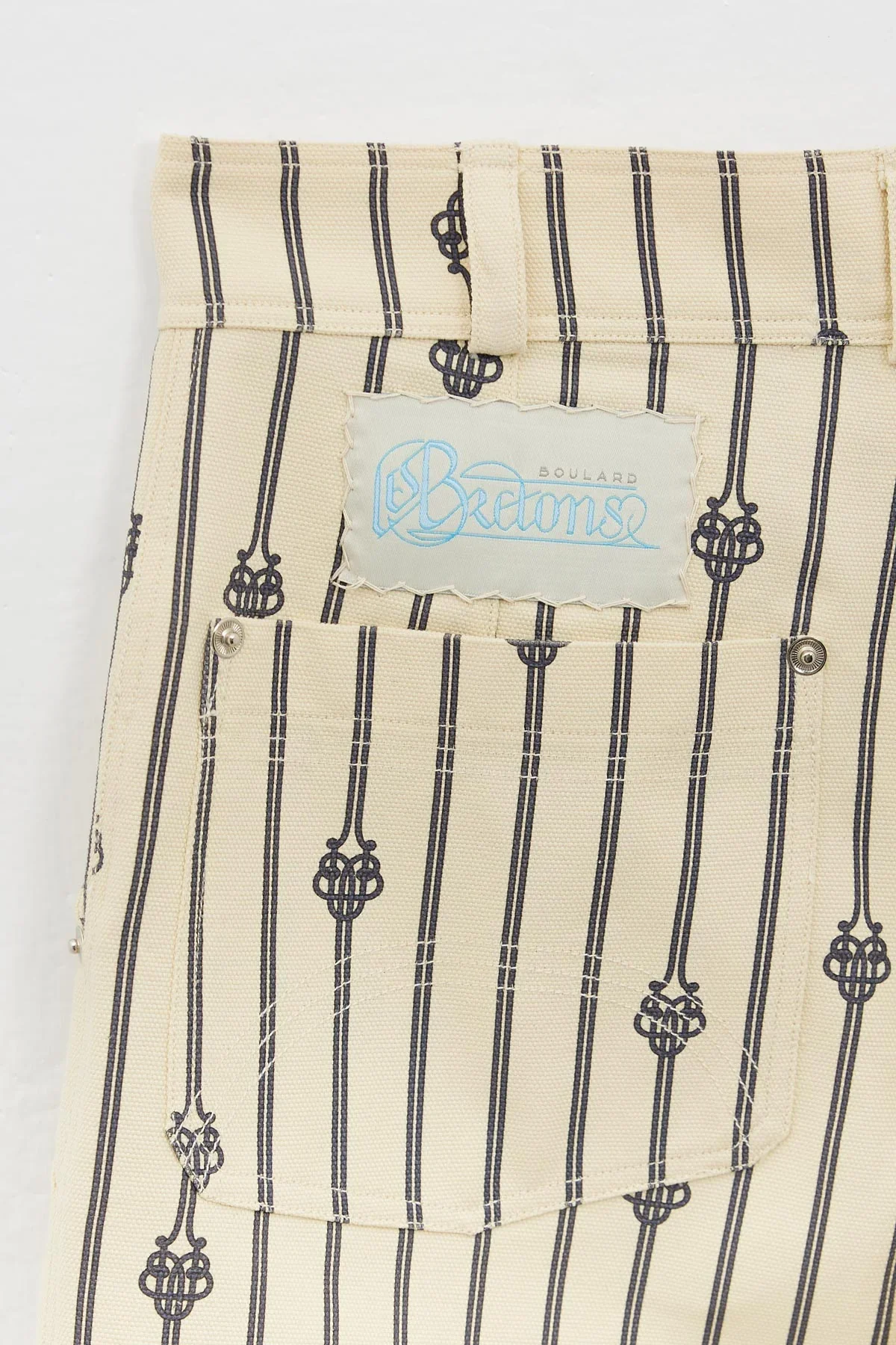 Ugo Boulard UB Short Rope Monogram Cotton Carpenter Short Pants - Image 4